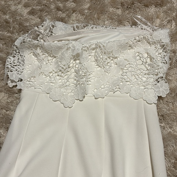 Lulus strapless white gown (bridal) - Picture 1 of 8